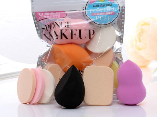 19 Pcs Professional Makeup Brush Set with 6 Beauty Blender Sponges