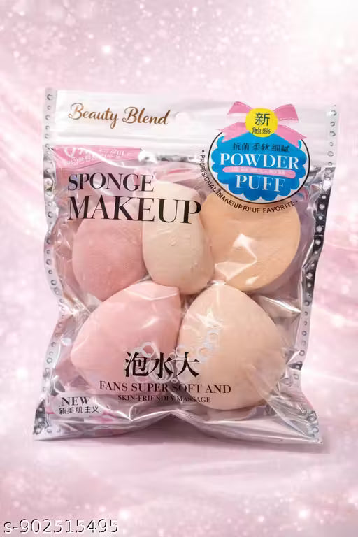 19 Pcs Professional Makeup Brush Set with 6 Beauty Blender Sponges